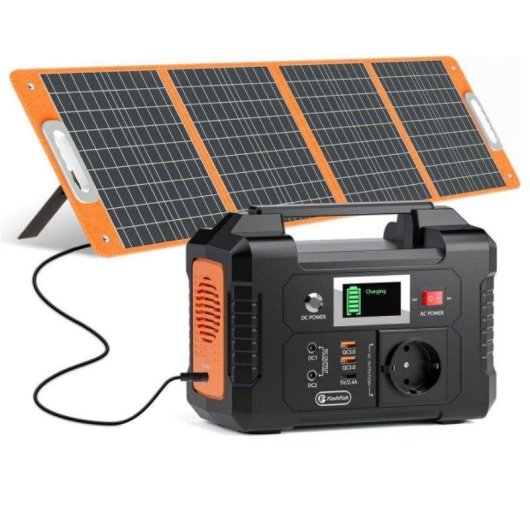 Estación de energía Welltin E200 151Wh 2 AC, 2 USB QC3.0, Li-ion Cargador solar