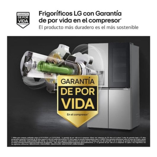 Frigorífico Americano LG GMK960PY2E Total No Frost 179cm 646L E Inox WiFi