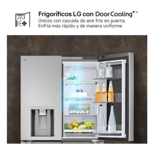 Frigorífico Americano LG GMK960PY2E Total No Frost 179cm 646L E Inox WiFi