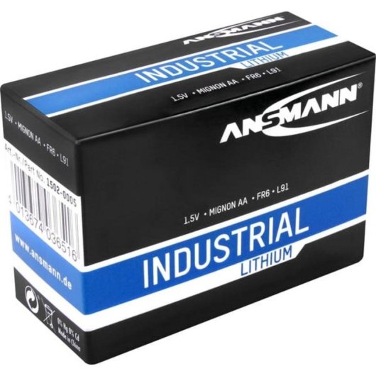 Pila AA Ansmann Litio 1,5V Confezione da 10