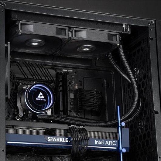 Refrigeration Liquide Chieftec Iceberg 240 Dark 240mm 2 Ventilateurs RGB