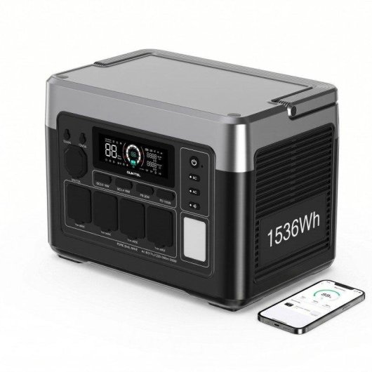Energie-Station Oukitel P1500 Plus 1536Wh 13 Anschlüsse LiFePO4 Schnellladung