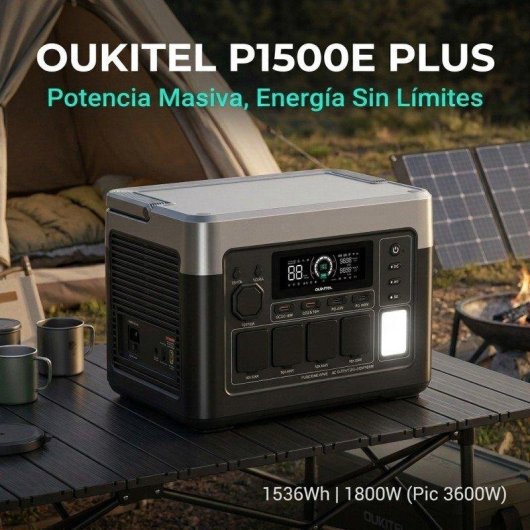 Energie-Station Oukitel P1500 Plus 1536Wh 13 Anschlüsse LiFePO4 Schnellladung