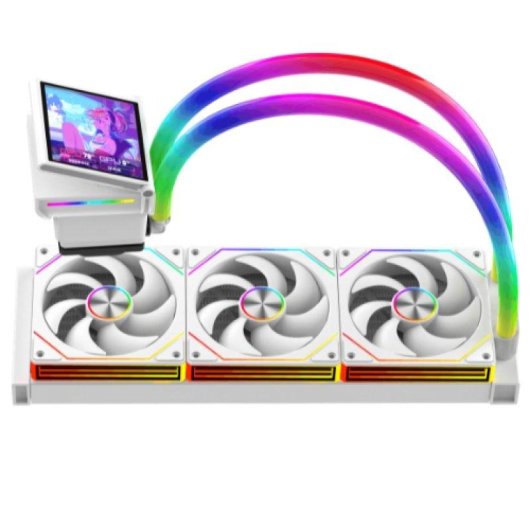 Refrigeración líquida ProGaming GlacierView 360 3 ventiladores ARGB pantalla IPS 4"