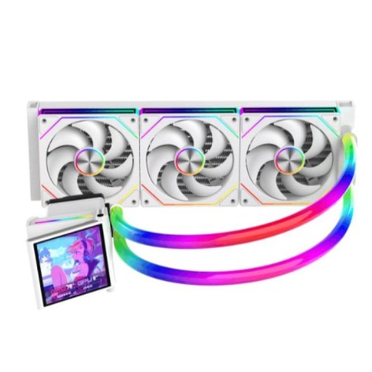 Refrigeración líquida ProGaming GlacierView 360 3 ventiladores ARGB pantalla IPS 4"
