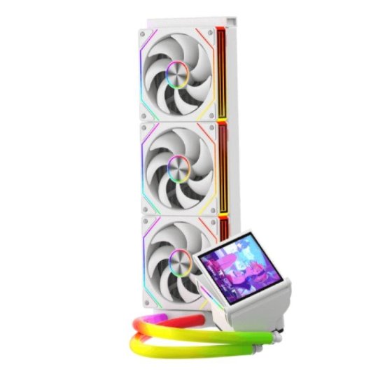 Refrigeración líquida ProGaming GlacierView 360 3 ventiladores ARGB pantalla IPS 4"