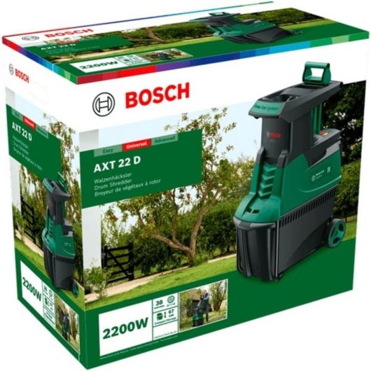 Trituradora Bosch AXT 22 D Silent 2200W 38mm Rodillo