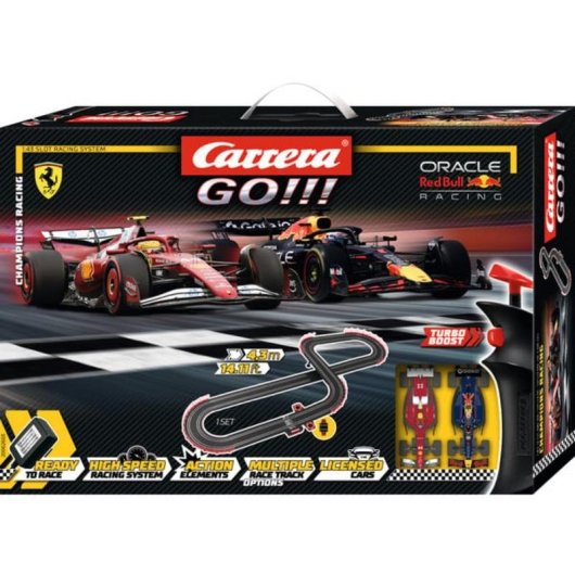 Pista de Corridas Carrera GO!!! Champion's Racing 1:43 com Carros F1
