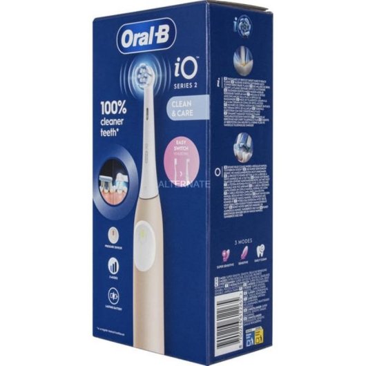 Escova de Dentes Elétrica Oral-B iO Série 2 Calm Pink 3 Modos Sensor Pressão Temporizador