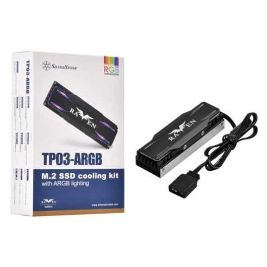 Dissipador SSD M.2 SilverStone TP03-ARGB RGB Alumínio