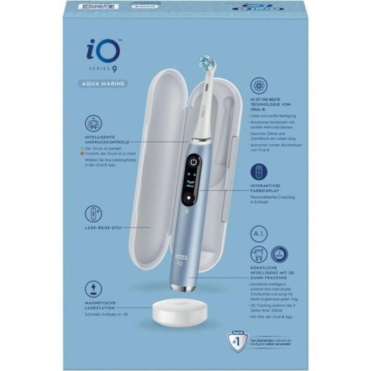 Cepillo de dientes eléctrico Oscilante Rotativo Braun Oral-B iO Series 9 7 Modos Sensor presión Bluetooth