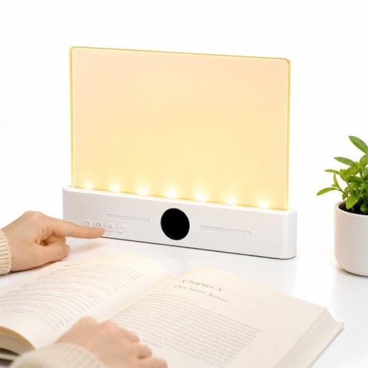 Lâmpada de Leitura LED Recarregável Karawan LS109, Painel Acrílico e Luz Quente