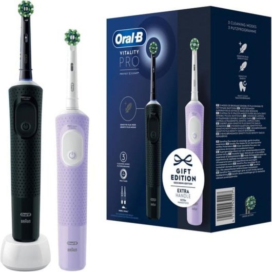Cepillo de dientes eléctrico oscilante rotativo Braun Oral-B Vitality Pro 3 Modos 1 Cabezal Temporizador