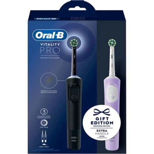Cepillo de dientes eléctrico oscilante rotativo Braun Oral-B Vitality Pro 3 Modos 1 Cabezal Temporizador