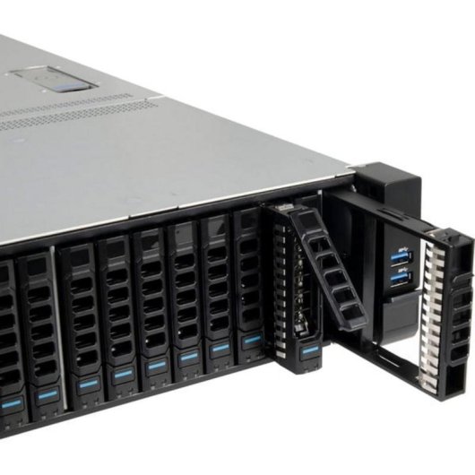 Servidor Inter-Tech 2U-2724 Rack 24 baias hot-swap 2,5" USB 3.2 Gen 1