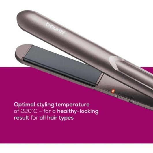 Piastra per Capelli Ceramica Beurer HS 15 220ºC Spegnimento Automatico Grigio