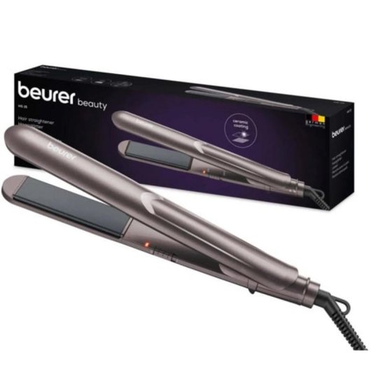 Piastra per Capelli Ceramica Beurer HS 15 220ºC Spegnimento Automatico Grigio