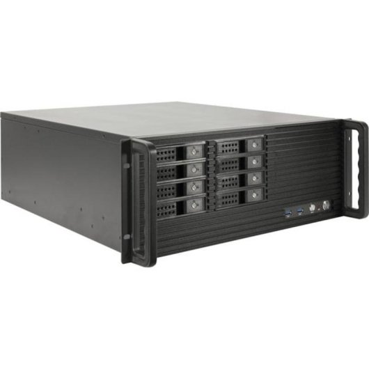 Servidor Inter-Tech IPC 4U-4508 Rack E ATX 4 HE 2x USB 3.2 Gen 1 Negro
