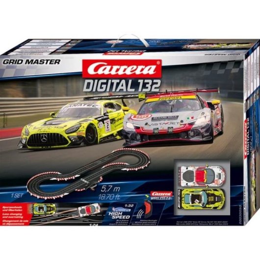 Pistas de Carreras Carrera DIGITAL 132 Grid Master 5,7 m 2 Coches 1:32