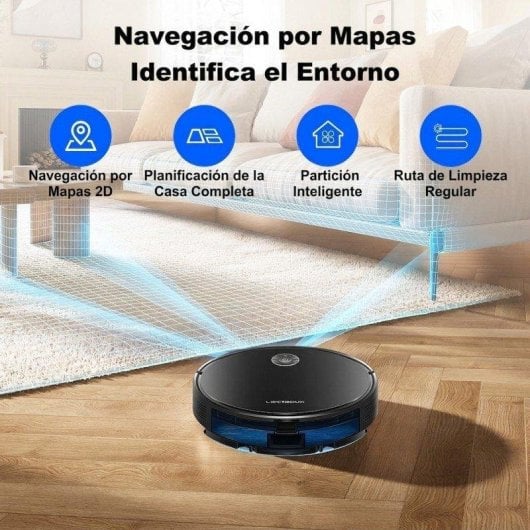 Aspiradora Robot Rolipo ROUNY C7 250 ml Navegación 2D Antienredos Alexa