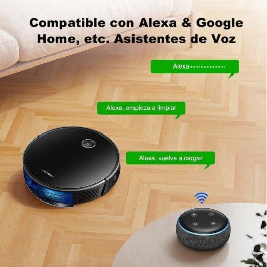 Aspiradora Robot Rolipo ROUNY C7 250 ml Navegación 2D Antienredos Alexa