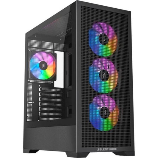 Boîtier PC Silentware Core 100 ARGB Torre Midi ATX Panneau Mesh