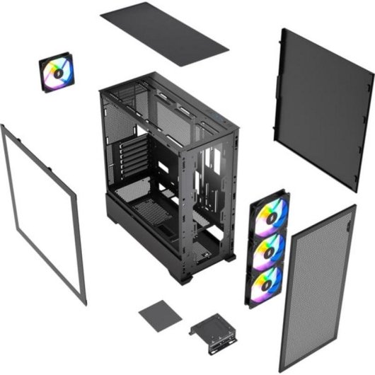 Boîtier PC Silentware Core 100 ARGB Torre Midi ATX Panneau Mesh