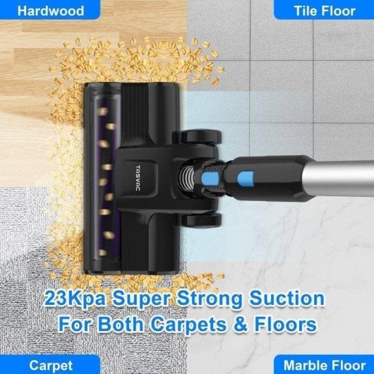 Aspirapolvere senza Fili Rolipo TASVAC S8 250W 30 min Spazzola Morbida Blu