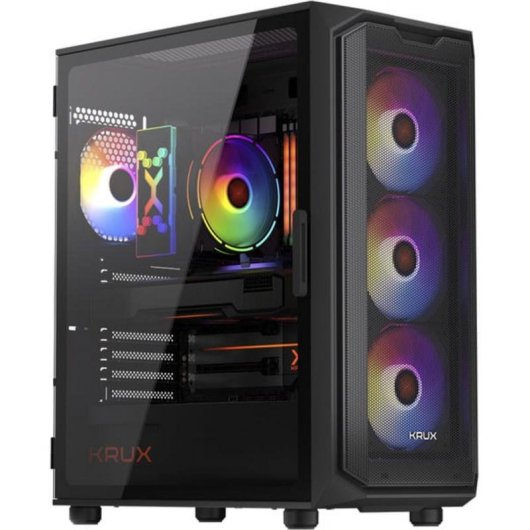 Boîtier PC Krux Orona Midi Tower Mesh ARGB Panneau Verre