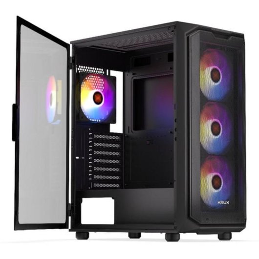 Boîtier PC Krux Orona Midi Tower Mesh ARGB Panneau Verre
