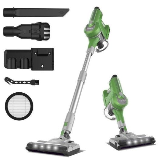 Akku Staubsauger Rolipo TASVAC S8 110 cm Weicher Bürstenwalze LED Grün
