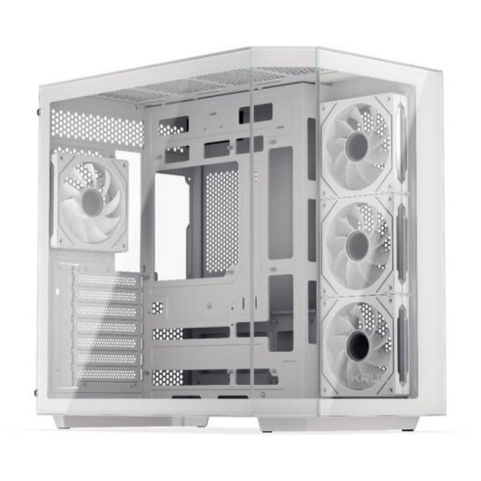 Caja PC Krux Empero ATX RGB Panel de Vidrio Blanco