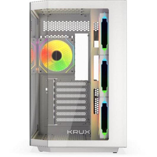 Caja PC Krux Empero ATX RGB Panel de Vidrio Blanco