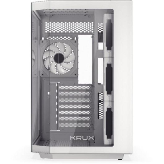 Caja PC Krux Empero ATX RGB Panel de Vidrio Blanco