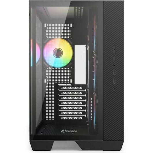 Caja PC Sharkoon Steel Shark ATX Torre Midi Vidrio Templado RGB
