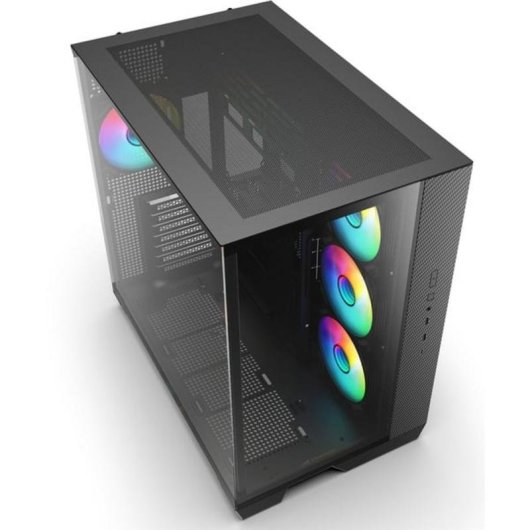 Caja PC Sharkoon Steel Shark ATX Torre Midi Vidrio Templado RGB
