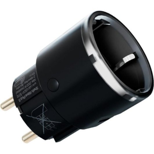 Enchufe inteligente Shelly W Plug S LR WLAN Z-Wave Control por voz y consumo