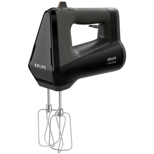 Batidora manuelle Krups 3Mix 6000 600W 5 vitesses + Turbo Noir