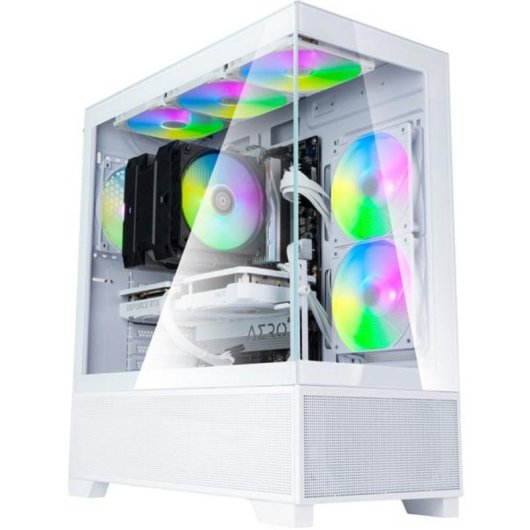 Caja PC SilverStone Lucid 05 Torre Midi ATX Blanca Panel Vidrio