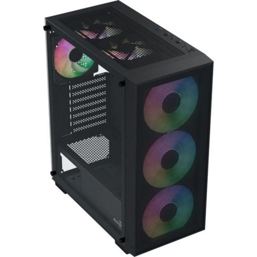 Boîtier PC ATX Aerocool B509A Flow avec panneau mesh et alimentation 650W