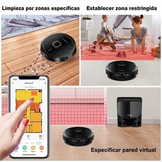 Aspirapolvere Lava e Aspira Liectroux G7 6500Pa 3h Autonomia Nero
