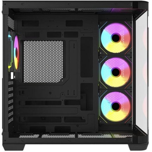 Boîtier PC Krux Tano Tour Mid avec panneau panoramique et 4 ventilateurs ARGB