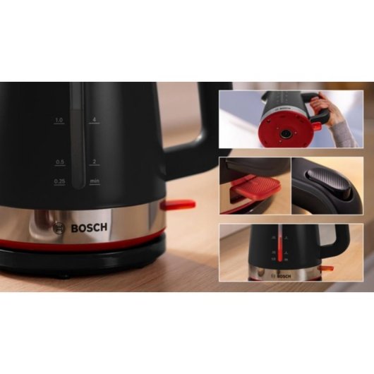 Chaleira elétrica Bosch TWK4M223 1.7L 2400W Sem fios
