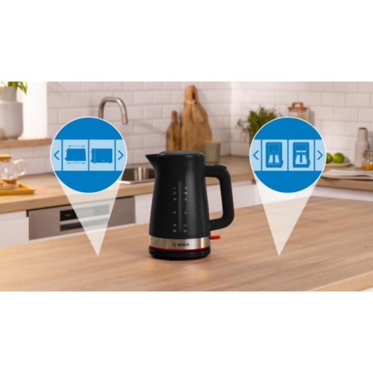 Chaleira elétrica Bosch TWK4M223 1.7L 2400W Sem fios