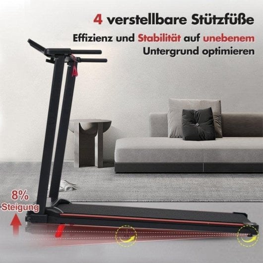Tapis roulant pliable Rolipo N884P 12 km/h 120 kg 8% 3,0 HP