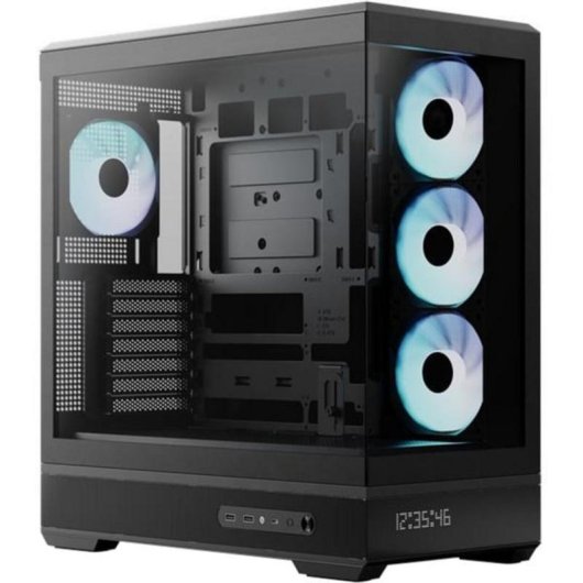 Boîtier PC Aerocool P500B Digi Torre Midi Panneau Verre ARGB Écran LED