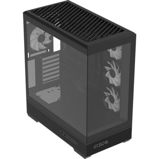 Boîtier PC Aerocool P500B Digi Torre Midi Panneau Verre ARGB Écran LED