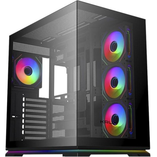 Caja PC Krux Atron Torre Midi Vidrio Templado ARGB