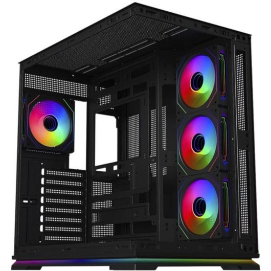 Caja PC Krux Atron Torre Midi Vidrio Templado ARGB