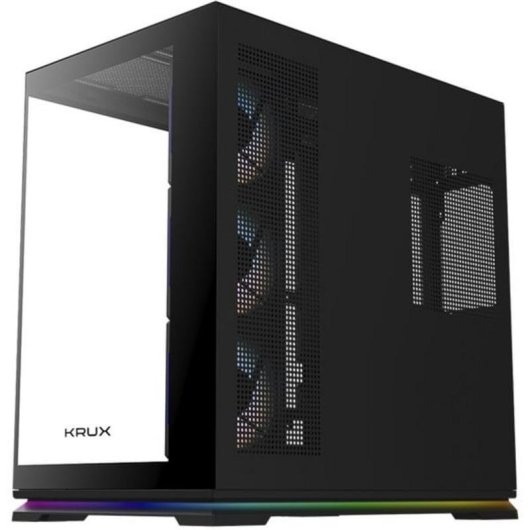 Caja PC Krux Atron Torre Midi Vidrio Templado ARGB